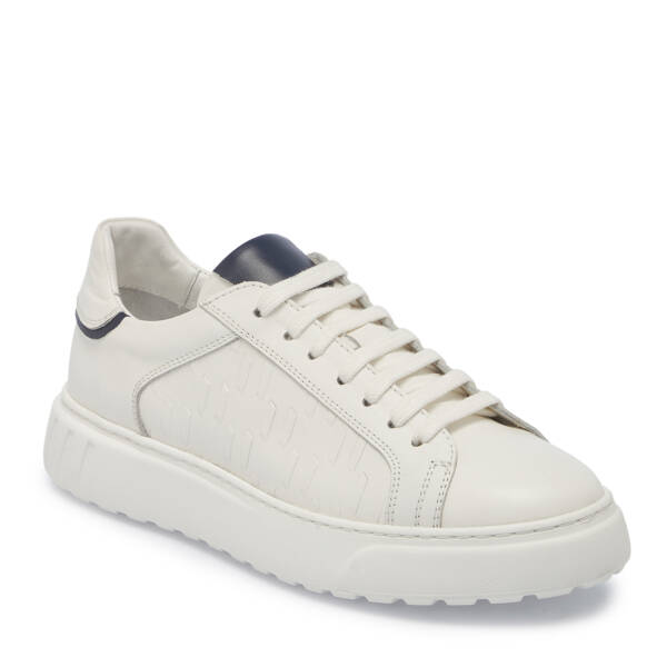 Ekru Deri Erkek Sneaker - E25S1AY57553-R90 - 1