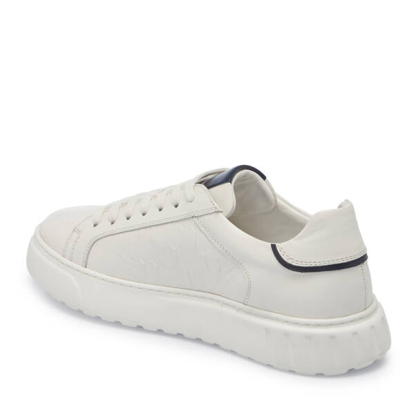 Ekru Deri Erkek Sneaker - E25S1AY57553-R90 - 2