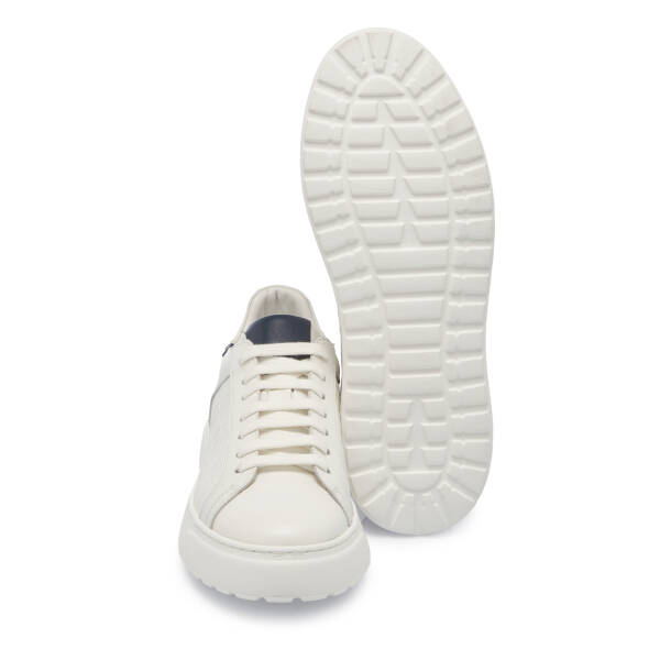 Ekru Deri Erkek Sneaker - E25S1AY57553-R90 - 4