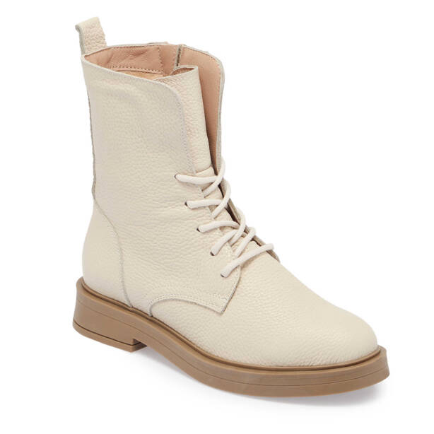 Ekru Deri Kadın Casual Bot - K24K1BT67615-T5T - Tergan