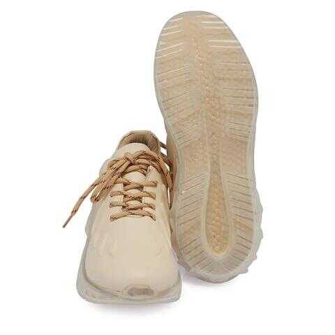 Ekru Deri Kadın Sneaker - K23S1AY67035-R90 - Tergan