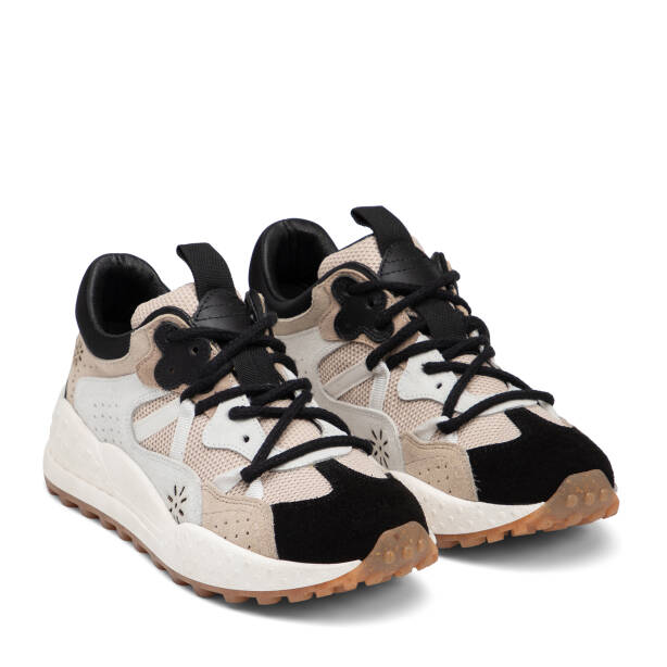 Ekru Deri-Tekstil Kadın Sneaker - K25I1AY67897-T2T - 2