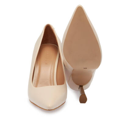 Ekru Vegan Kadın Stiletto - K24S1AY67735-T1H - 4