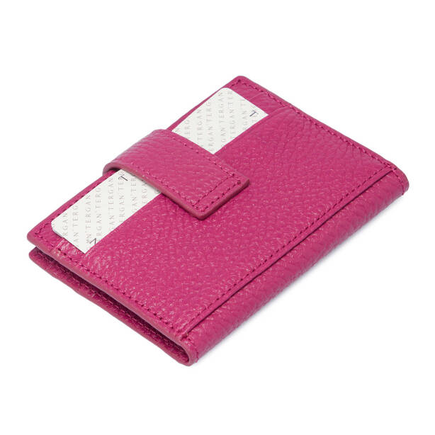 Fuşya Deri Erkek Kredi Kartlık - S1KK00001617-C42 - 3