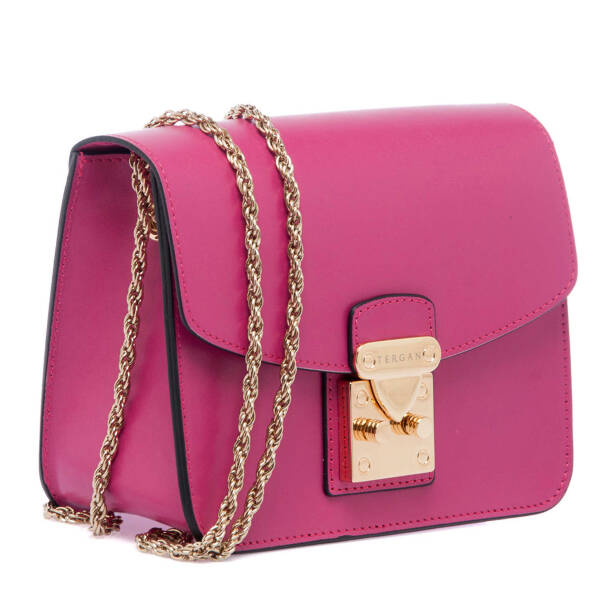 Fuşya Deri Kadın Çapraz Askılı Çanta - S24K1BC78972-J7E - 2