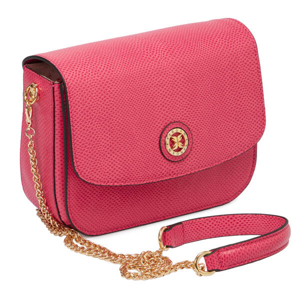 Fuşya Deri Kadın Çapraz Askılı Çanta - S24K1BC79933-U6K - Tergan