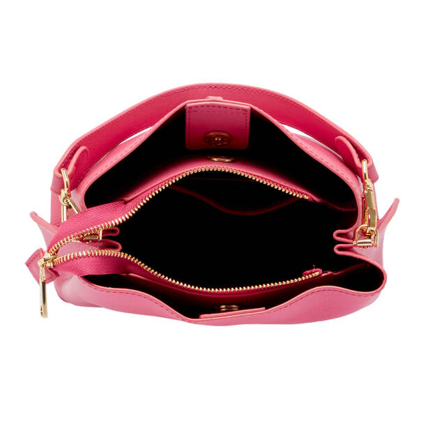 Fuşya Deri Kadın Çapraz Askılı Çanta - S24K1BC80285-H68 - 5