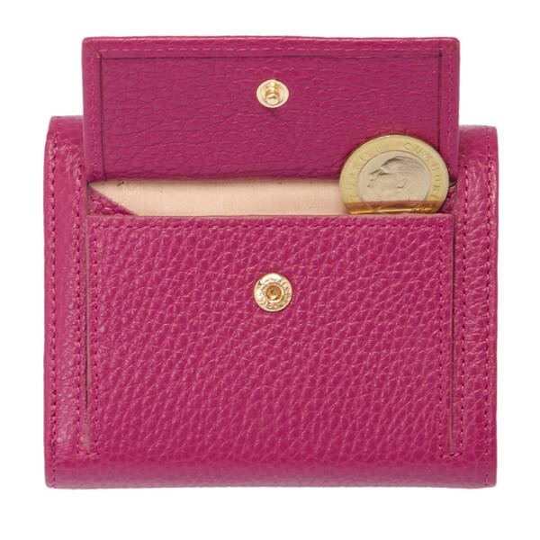 Fuşya Hakiki Deri Kadın Cüzdan - S1CB00005633-C42 - 4
