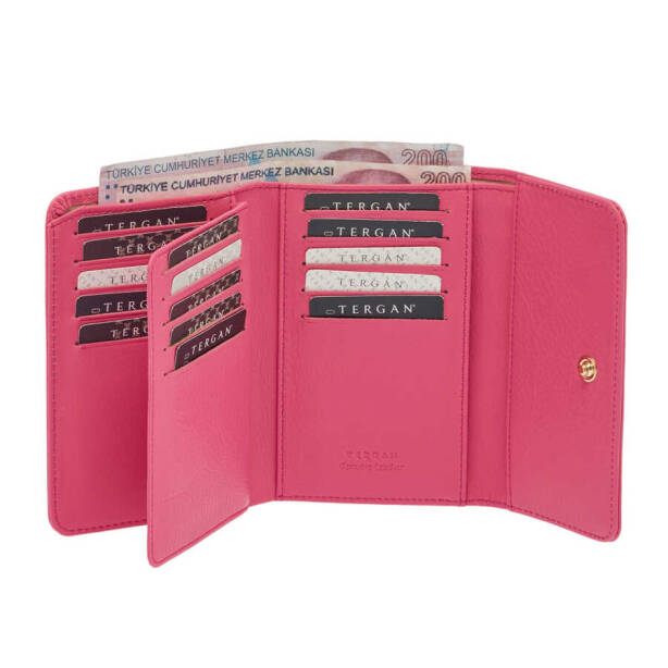 Fuşya Deri Kadın Cüzdan - S1CB00005788-H68 - 2