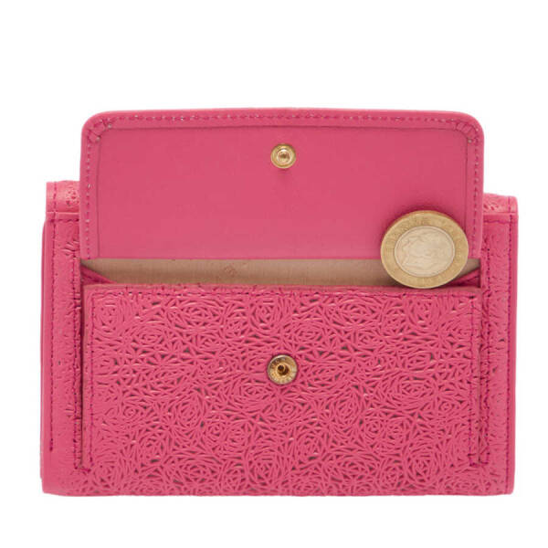 Fuşya Deri Kadın Cüzdan - S1CB00005788-H68 - 4