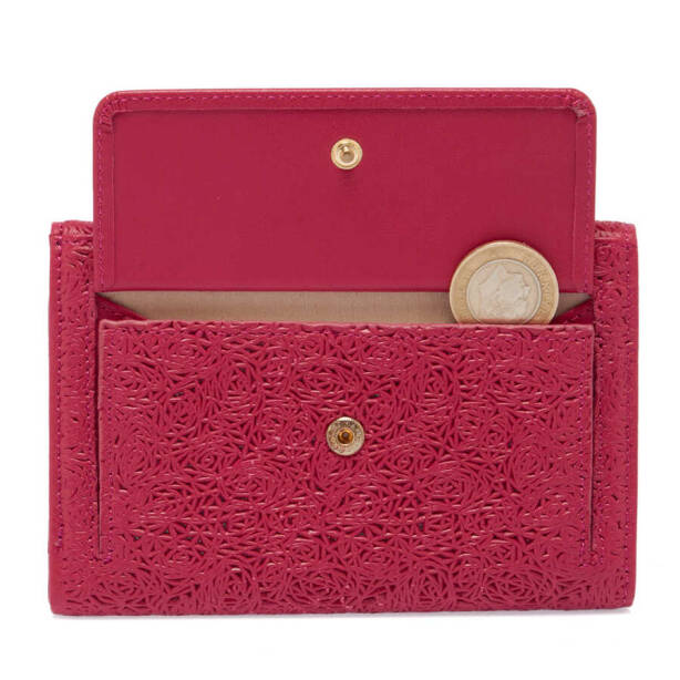Fuşya Deri Kadın Cüzdan - S1CB00005788-P98 - 5