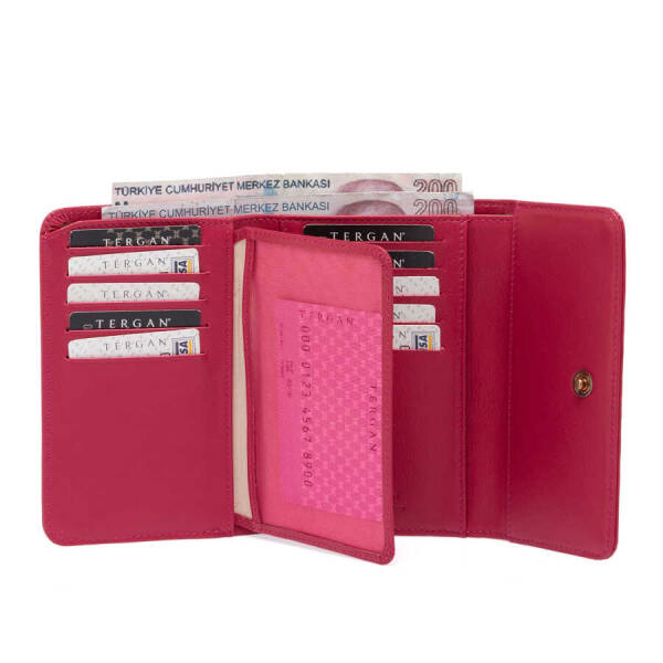 Fuşya Hakiki Deri Kadın Cüzdan - S1CB00005788-P98 - 3