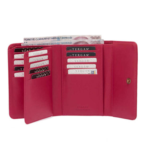 Fuşya Hakiki Deri Kadın Cüzdan - S1CB00005788-P98 - 4
