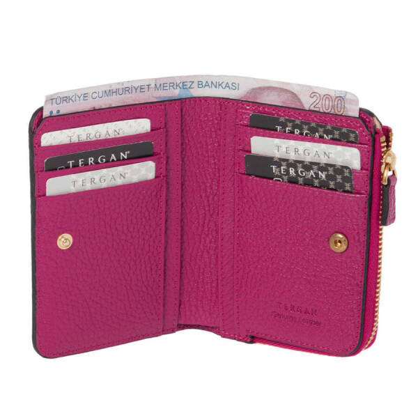 Fuşya Hakiki Deri Kadın Cüzdan - S1CB00005812-C42 - 2