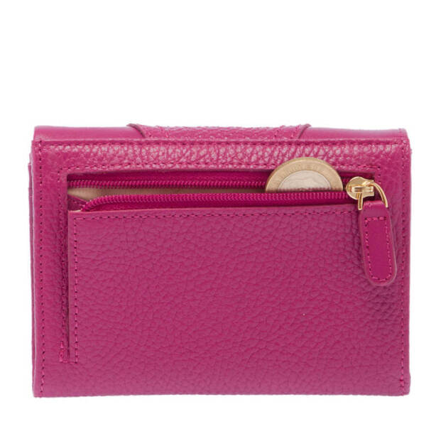 Fuşya Deri Kadın Cüzdan - S1CB00005815-M9F - 4