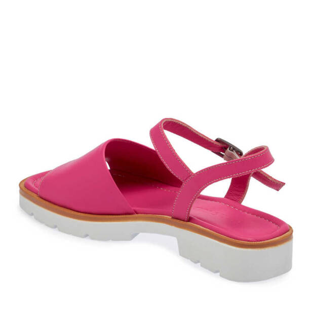 Fuşya Hakiki Deri Kadın Sandalet - K24Y1SN67411-I4Q - 3