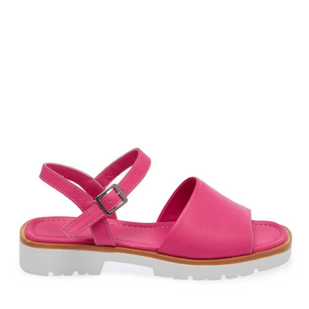 Fuşya Hakiki Deri Kadın Sandalet - K24Y1SN67411-I4Q - 1