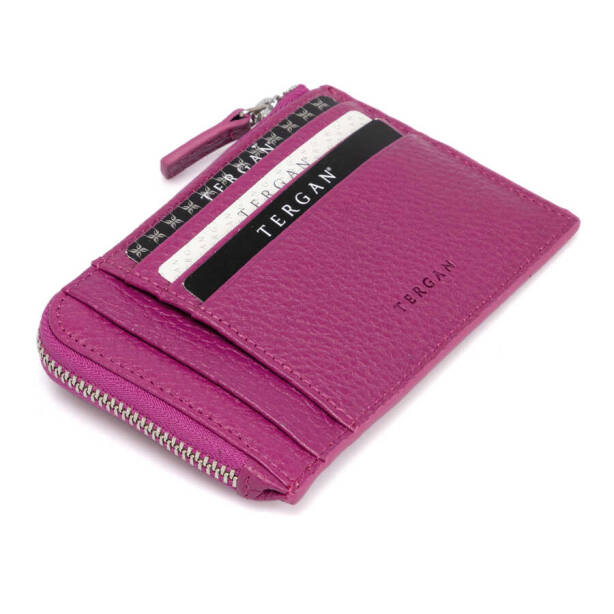 Fuşya Hakiki Deri Unisex Kredi Kartlık - S1KK00000265-C42 