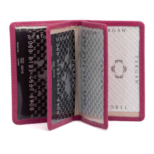 Fuşya Hakiki Deri Unisex Kredi Kartlık - S1KK00001601-C42 - 2