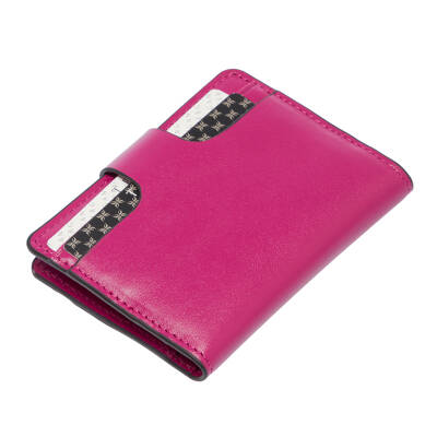Fuşya Deri Unisex Kredi Kartlık - S1KK00001653-J7E - 3