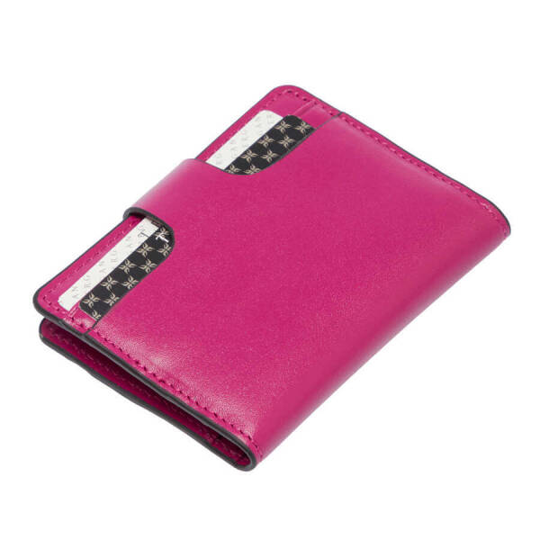 Fuşya Hakiki Deri Unisex Kredi Kartlık - S1KK00001653-J7E - 3