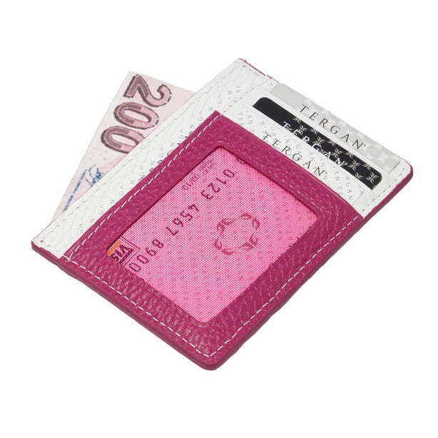 Fuşya Deri Unisex Kredi Kartlık - S1KK00001676-V4G - 2