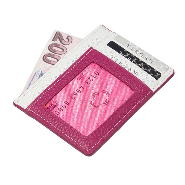 Fuşya Deri Unisex Kredi Kartlık - S1KK00001676-V4G - 2