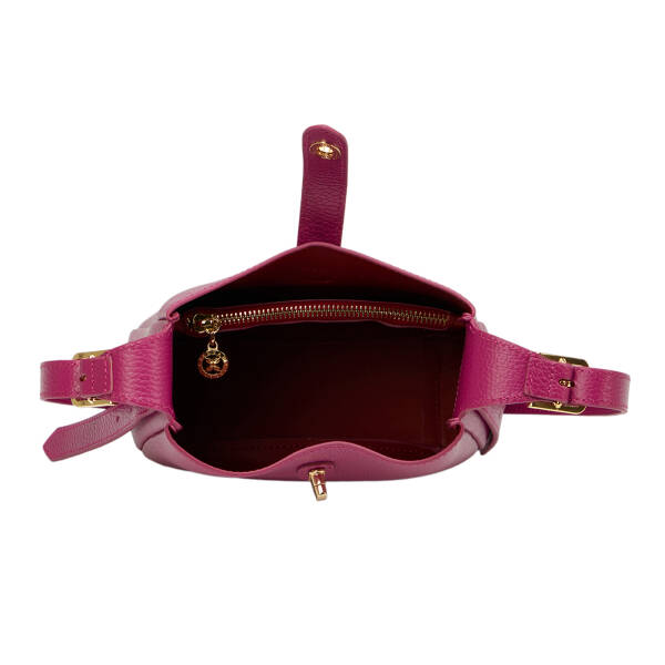 Fuşya Hakiki Deri Kadın Omuz Çantası - S26Y1BC80527-C42 - 4