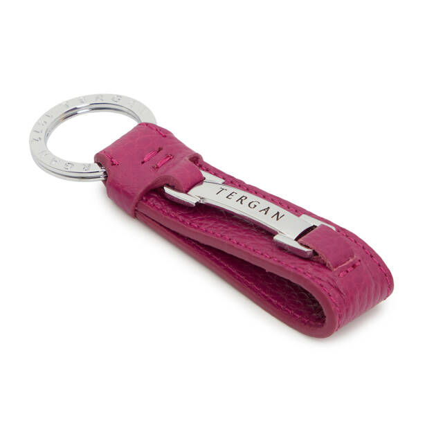 Fuşya Hakiki Deri Unisex Anahtarlık - S1AN00000243-C42 