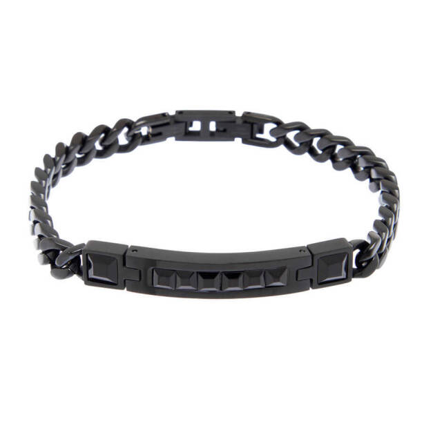 Gri Çelik Erkek Bileklik - E1BLK0410432-I99 - 1