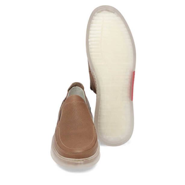 Gri Deri Erkek Casual Ayakkabı - E24I1AY56776-B43 - 4