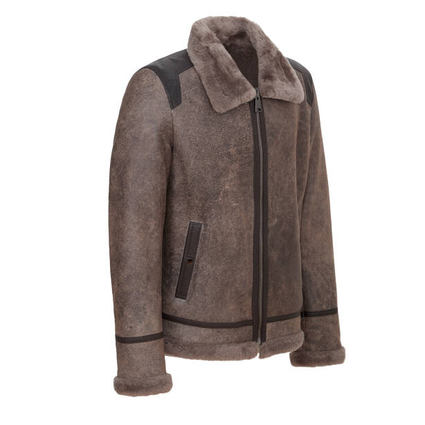 Gri Deri Erkek Deri Mont - E23KKM310473-T7V - 2