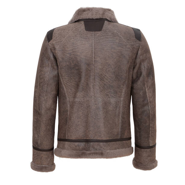 Gri Deri Erkek Deri Mont - E23KKM310473-T7V - 4