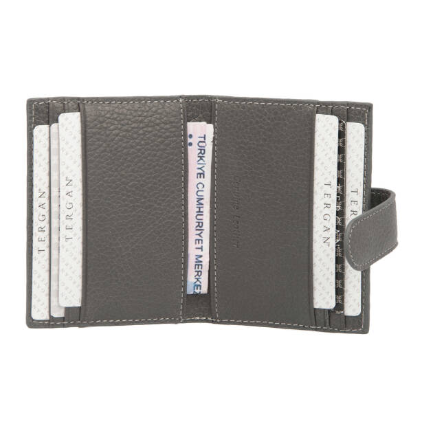 Gri Deri Erkek Kredi Kartlık - S1KK00001617-G35 - 2