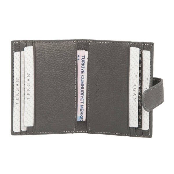 Gri Deri Erkek Kredi Kartlık - S1KK00001617-G35 - 2