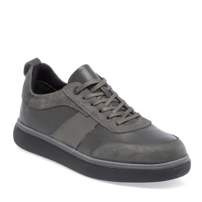  Gri Deri Erkek Sneaker - E23S1AY56512-H0Q 