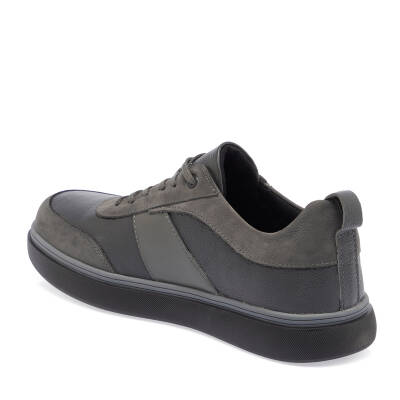  Gri Deri Erkek Sneaker - E23S1AY56512-H0Q - 2