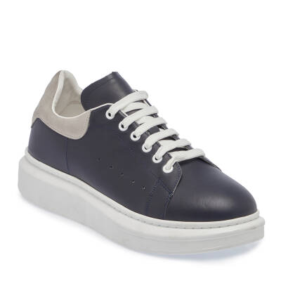  Gri Deri Erkek Sneaker - E23S1AY56580-Q9E 