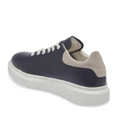  Gri Deri Erkek Sneaker - E23S1AY56580-Q9E - 2