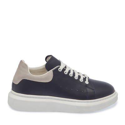  Gri Deri Erkek Sneaker - E23S1AY56580-Q9E - 3