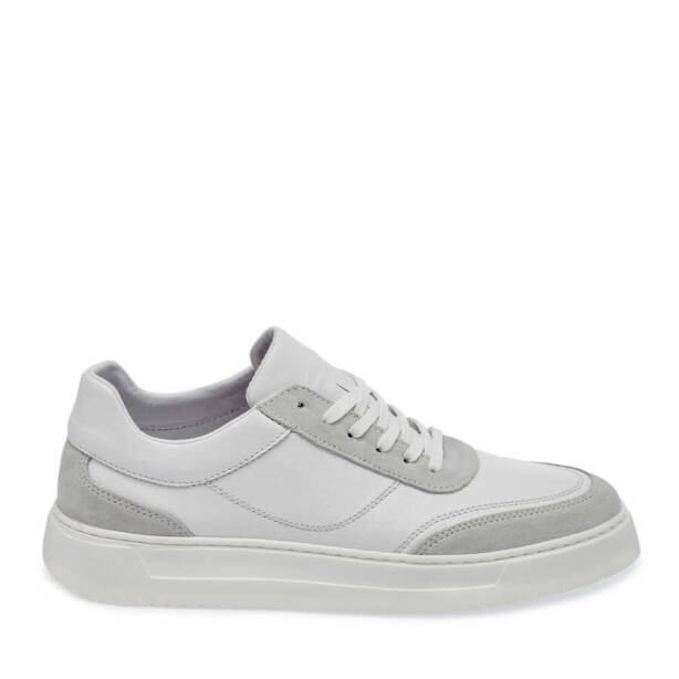 Gri Deri Erkek Sneaker - E24I1AY56602-T3O - 3