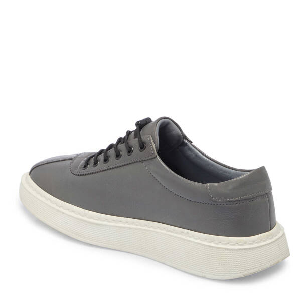 Gri Hakiki Deri Erkek Sneaker - E24I1AY56610-B43 - 3