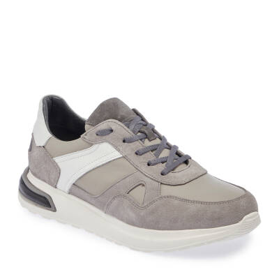  Gri Deri Erkek Sneaker - E24I1AY56670-Q9I 