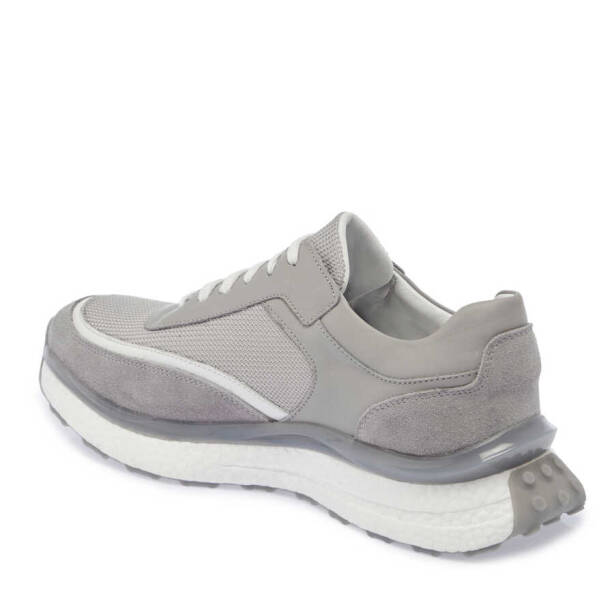Gri Deri Erkek Sneaker - E24I1AY56698-B43 - 2