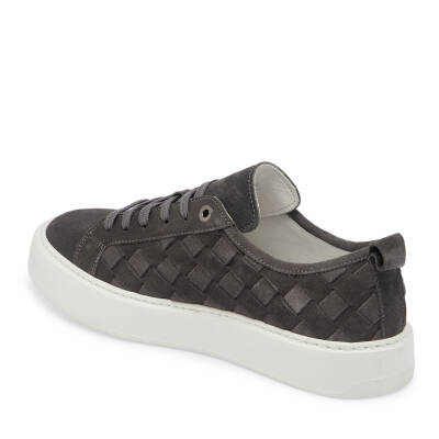  Gri Deri Erkek Sneaker - E24I1AY56702-C11 - 2