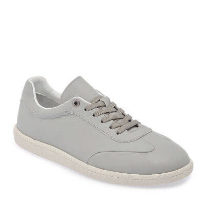 Gri Deri Erkek Sneaker - E24I1AY56704-H1Y - 1