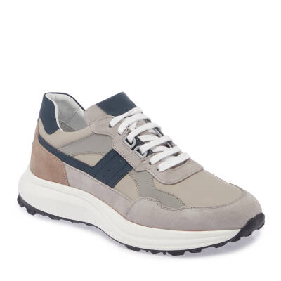  Gri Deri Erkek Sneaker - E24I1AY56736-C11 