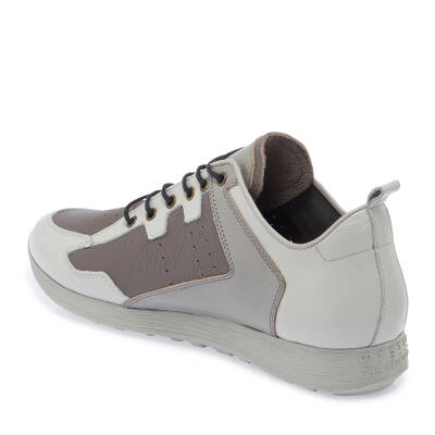  Gri Deri Erkek Sneaker - E24I1AY56756-I8H - 2