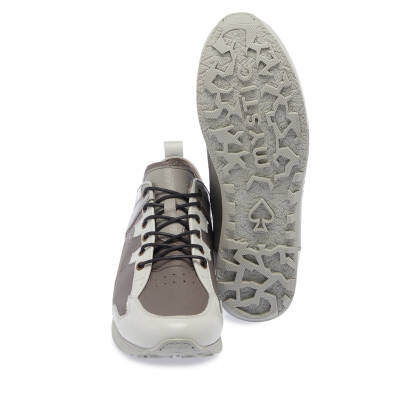  Gri Deri Erkek Sneaker - E24I1AY56756-I8H - 4