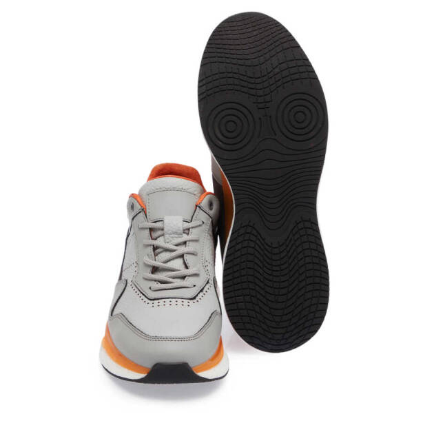 Gri Deri Erkek Sneaker - E24I1AY56796-I8G - 4